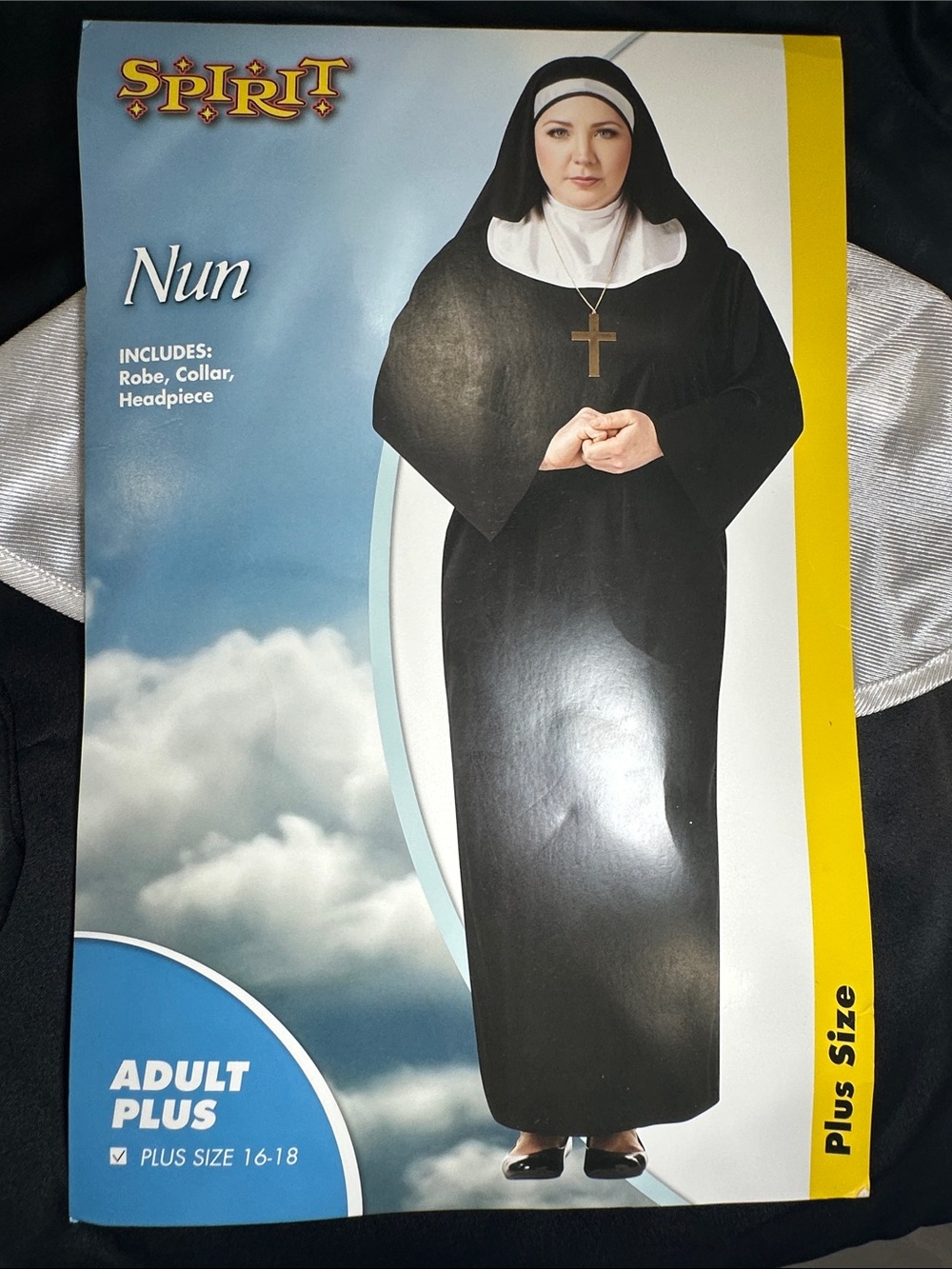 Spirit Plus Size Nun Costume in Black and White
